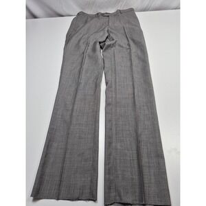 Rossetti Uomo Dress Pants Mens 34x36 Gray Wool Flat Front Straight Lined NWT